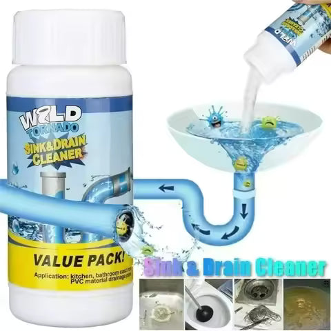 Powerful Drain Cleaner Powder – Fast Clog Remover